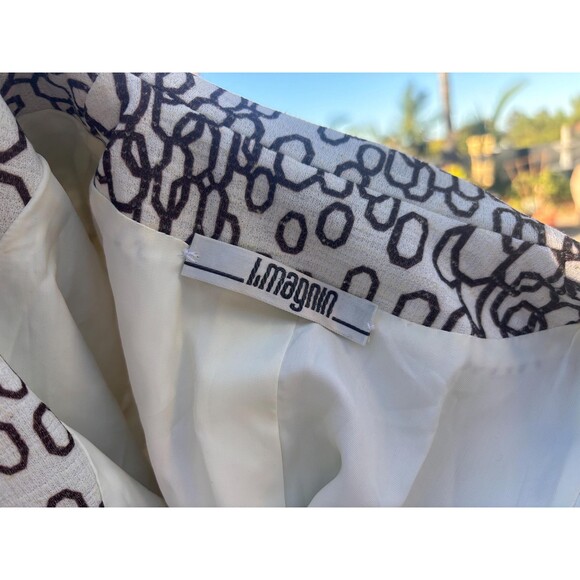 IMagnin Geometric Brown and Cream Trench from the 1960s or 1970s, Size Small ? - Picture 6 of 9